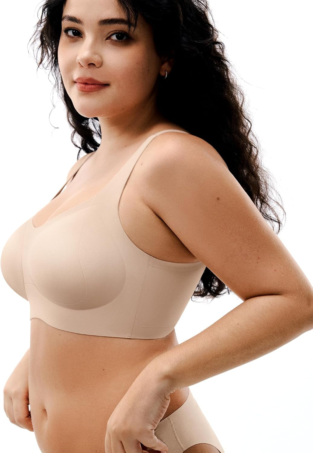 Womens Seamless Wireless Bras Supportive Push up Bralettes