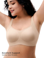 Womens Seamless Wireless Bras Supportive Push up Bralettes