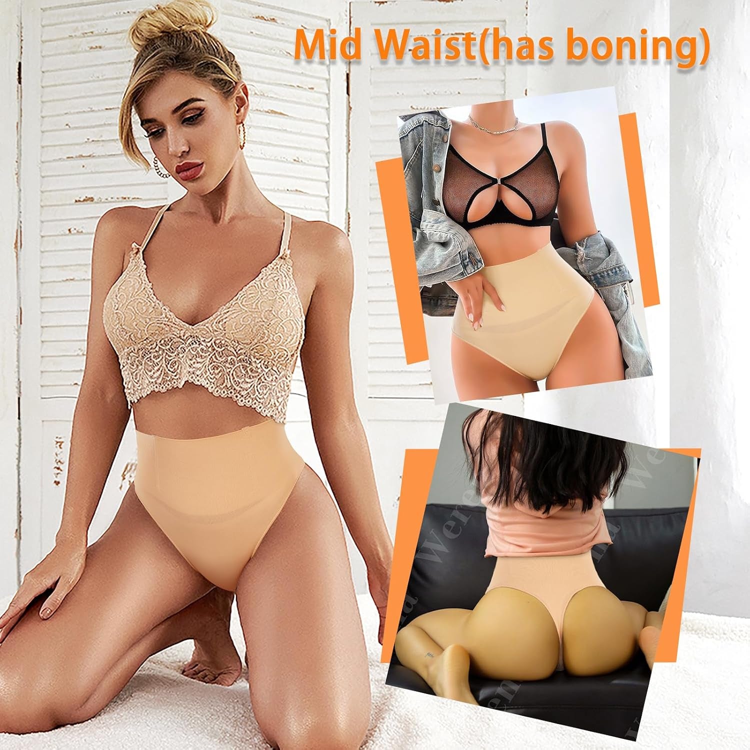 Tummy Control Thong Shapewear for Women Seamless Shaping Novelty Thong Panties Body Shaper Underwear