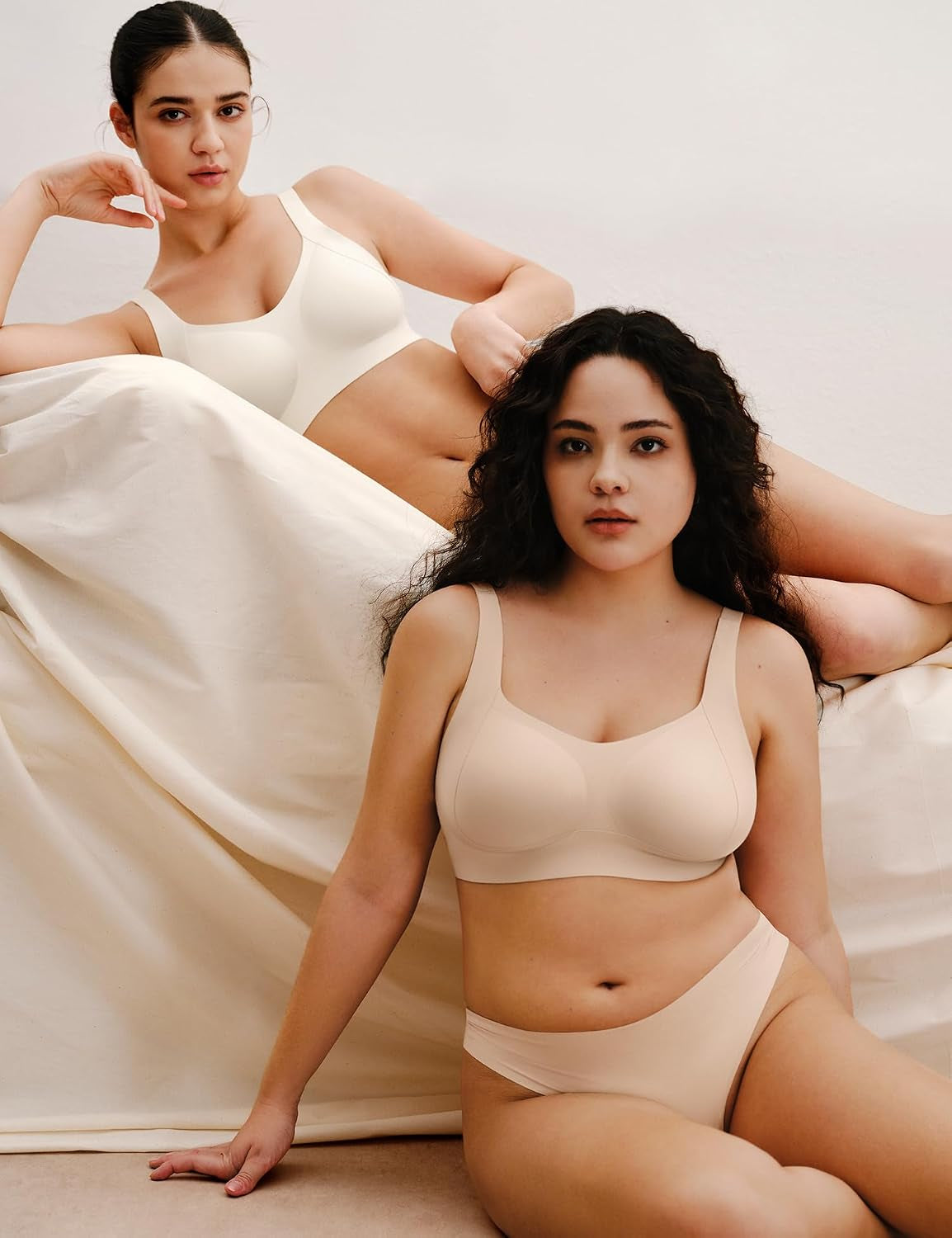 Womens Seamless Wireless Bras Supportive Push up Bralettes