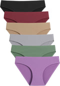 Women'S Seamless Underwear No Show Panties 6 Pack