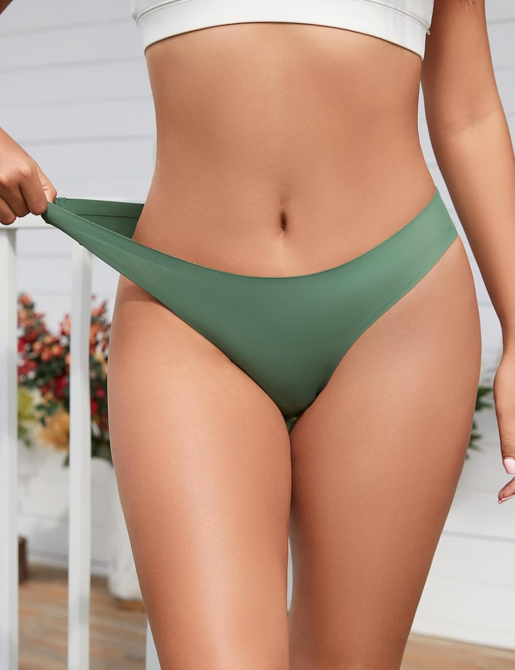 Women'S Seamless Underwear No Show Panties 6 Pack