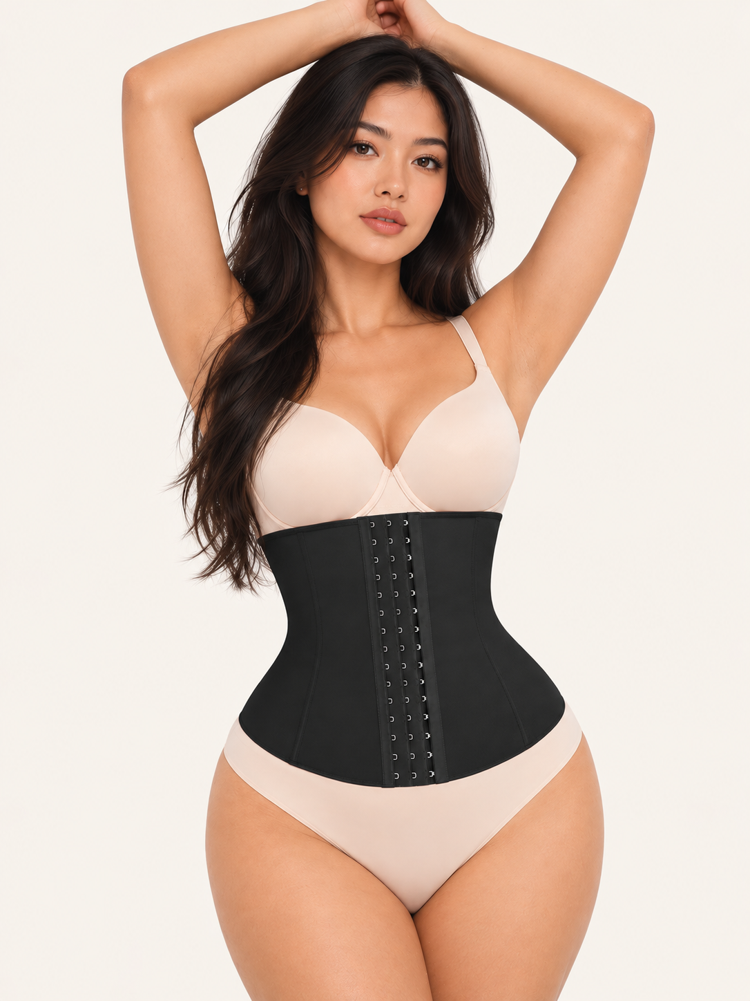 High waisted tummy control shapewear detail