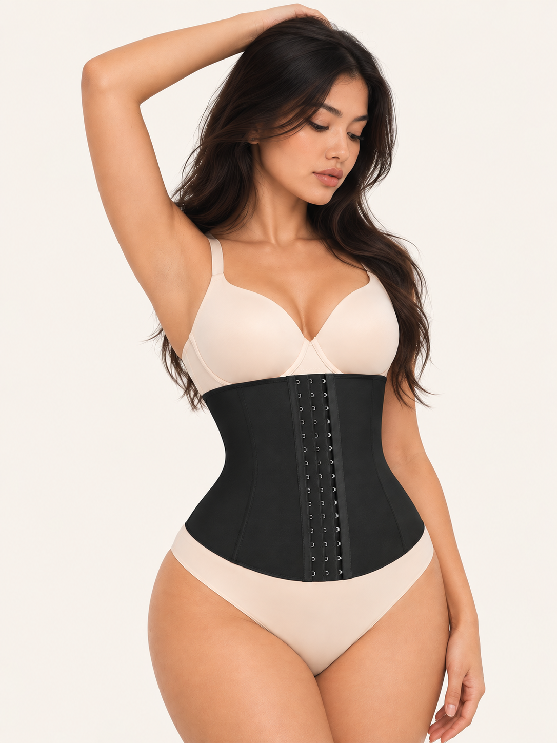 High waisted tummy control shapewear detail